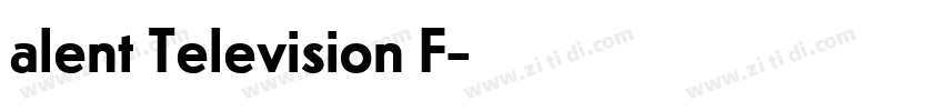 alent Television F字体转换